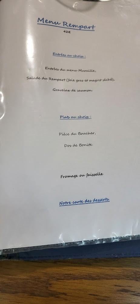 Le Rempart - Menu Image 1